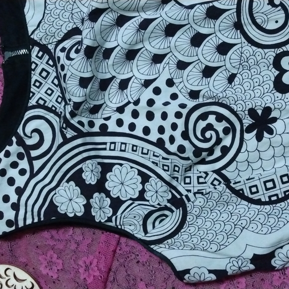 Vtg 1960s paisley mod mini dress - Picture 6 of 16